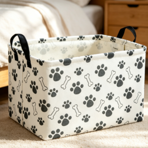 Multi-functional storage box with lid, window design, foldable clothing storage box, three-piece set, dark gray