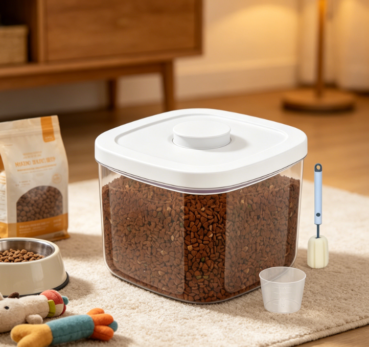 Small foldable pet food storage box, portable moisture-proof storage container - Image 2