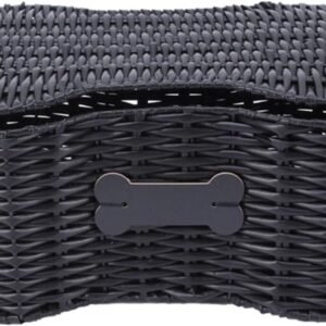 Bone-shaped pet toy storage basket with lid design Living Room Storage and Decoration Baskets
