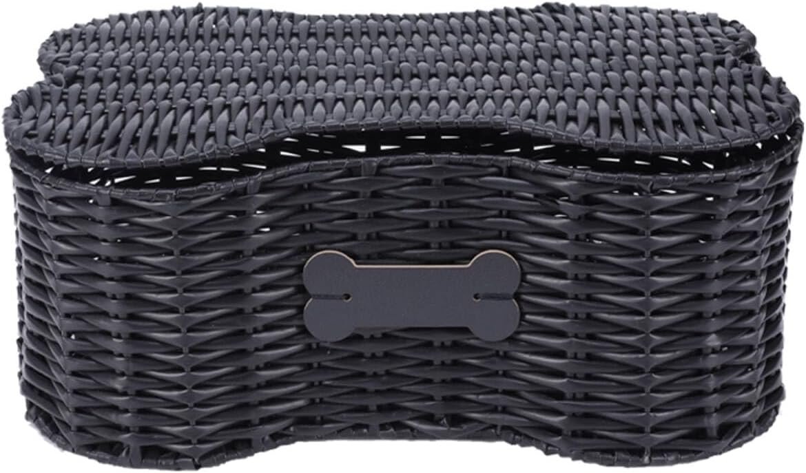 Bone-shaped pet toy storage basket with lid design Living Room Storage and Decoration Baskets
