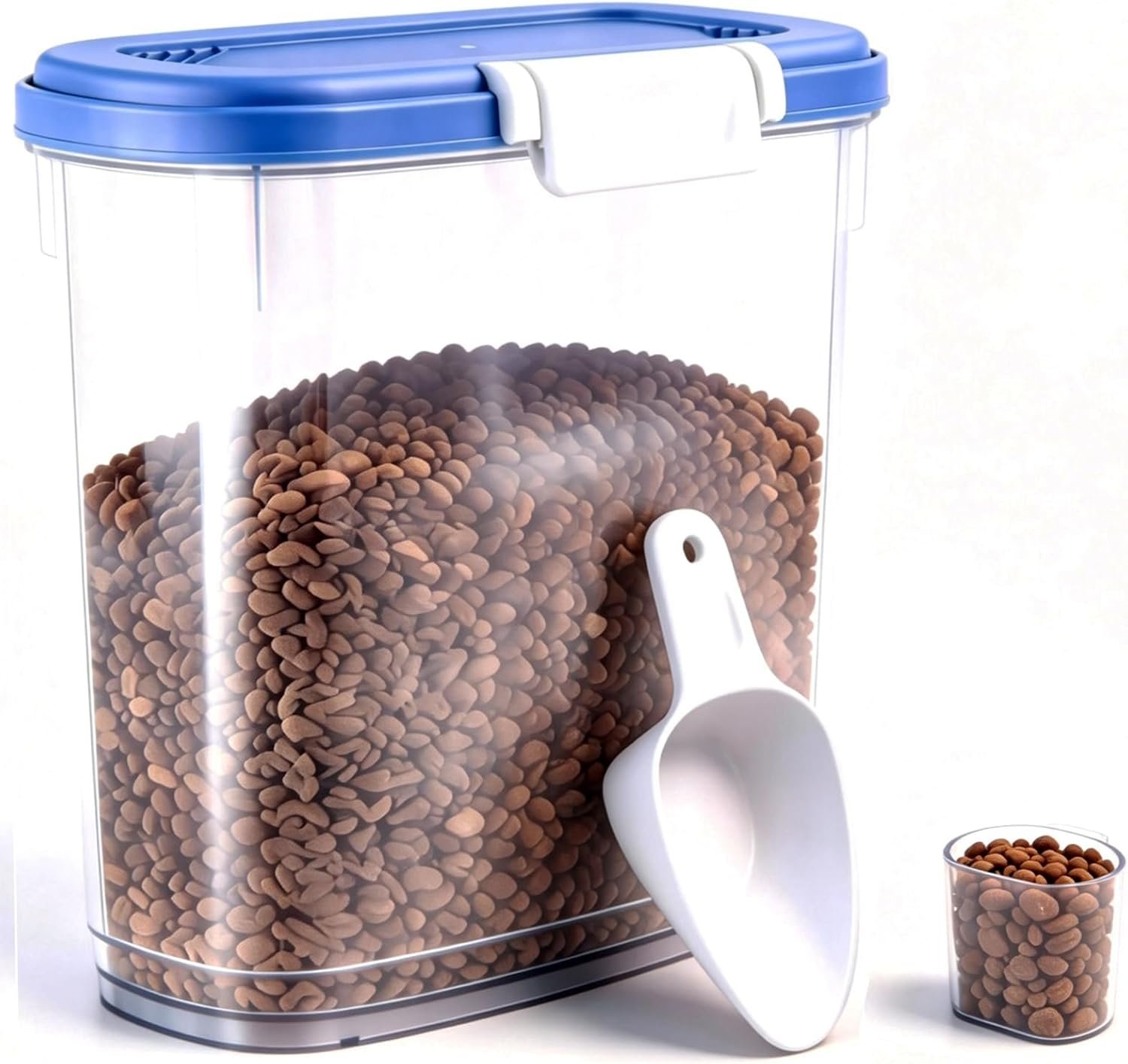 Ultra-thin pet food airtight storage box Transparent Dry Food Storage Containers