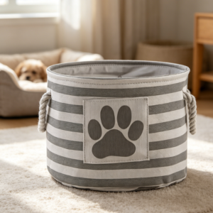 Rectangular multi-functional storage basket, foldable household organizer box