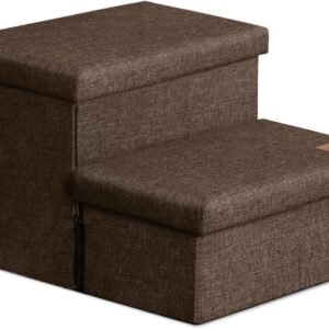 Pet Staircase Storage Integrated Design, Foldable Small Pet Steps