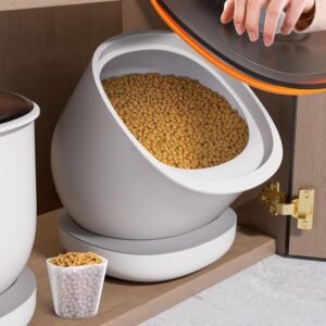 Small Cat Food Storage Boxes, Sealed, Moisture-Proof, Simple Storage Containers